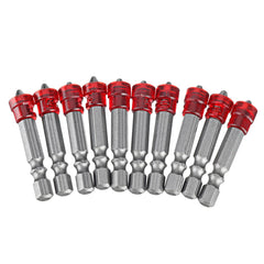 10pcs 50mm Magnetic Screwdriver Bit Cross-head PH2 Magnetic Screwdriver Bits 1/4 Inch Hex Shank Screwdriver Bit