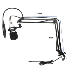 Computer Wired Recording Microphone Shock Mount Set Sound Studio Audio
