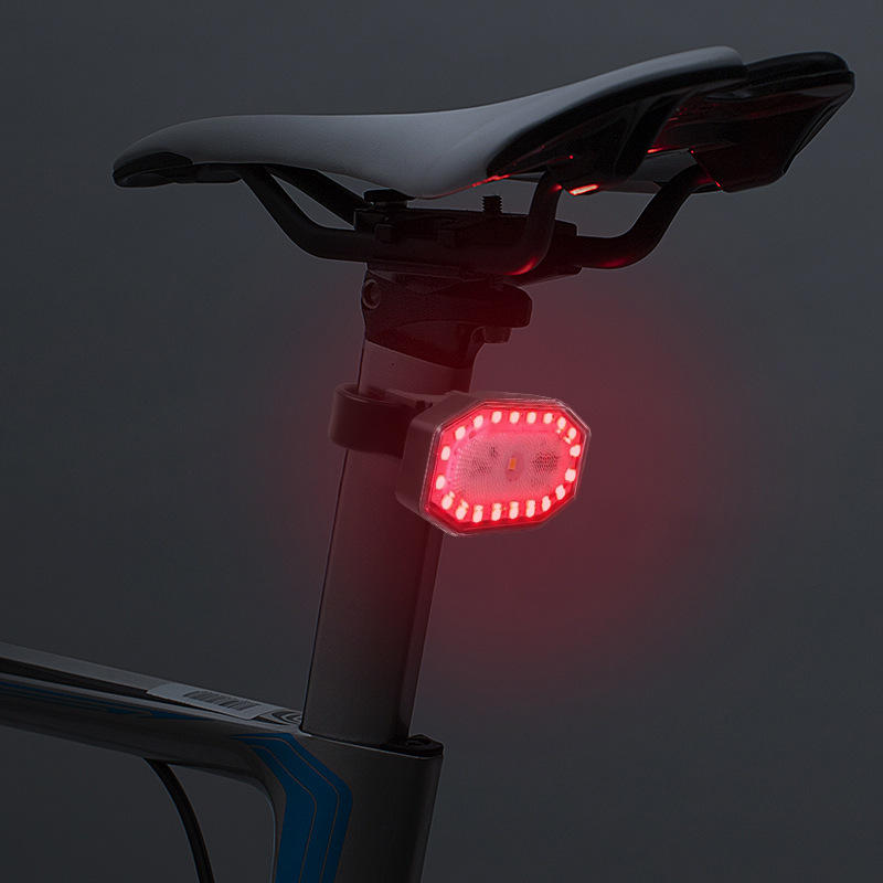 250mAh COB Warm Light+Red Light 4Modes USB Rechargeable LED Bike Tail Light Outdoor Cycling IP44 Waterproof Bicycle Taillights Warning Light