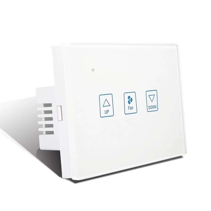 WiFi Smart Fan Speed Control Touch Switch US Standard Deluxe Crystal Panel Switch App Remote Control