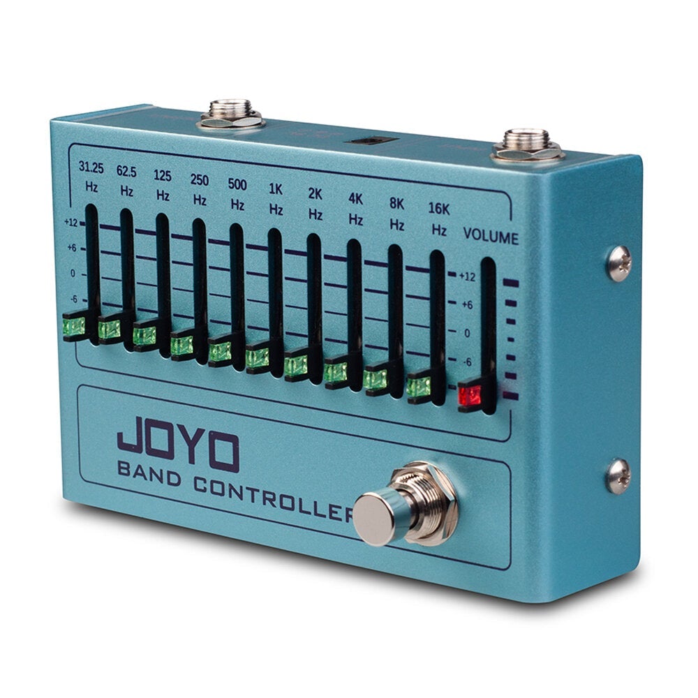 Band Controller Equalizer 10 EQ Pedal for Guitar & Bass, Effect Pedal, 31.25Hz to16kHz, True Bypass