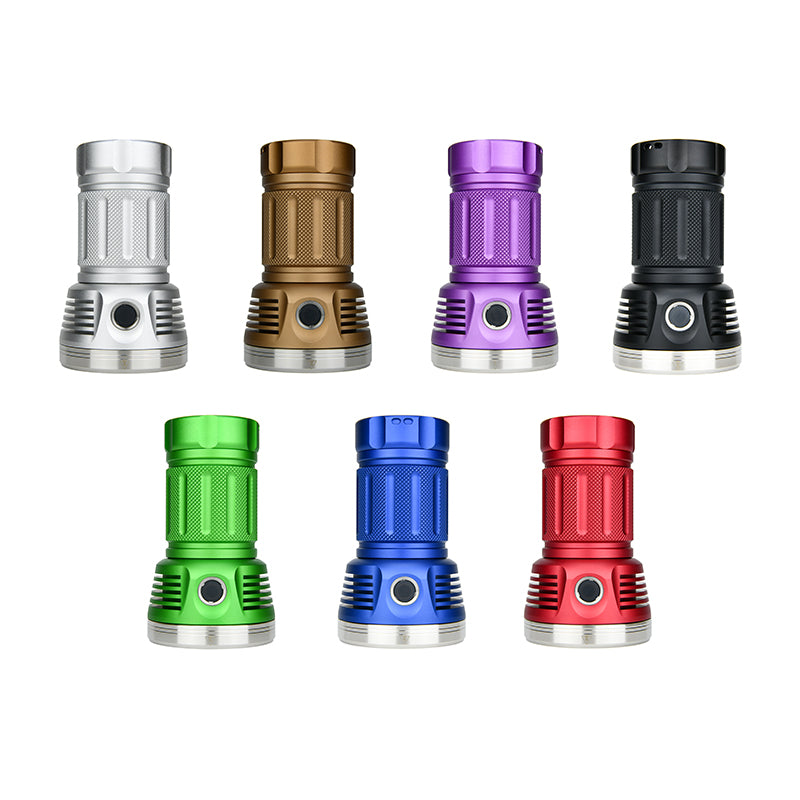 18x SST20 15000LM 616M Anduril UI 18650 Flashlight High CRI Super Bright Searching Flashlight