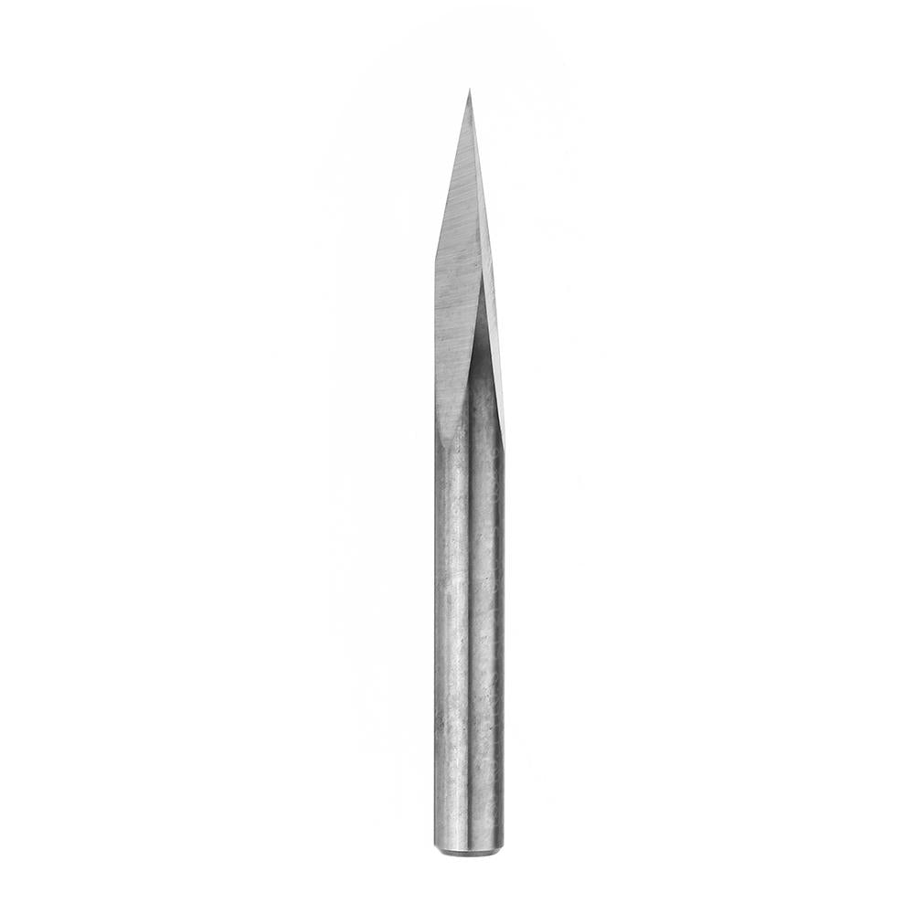5pcs 4mm Shank 0.1mm Tip 15/20/30/45/60 Degree Tungsten Steel Engraving Bit CNC Tool