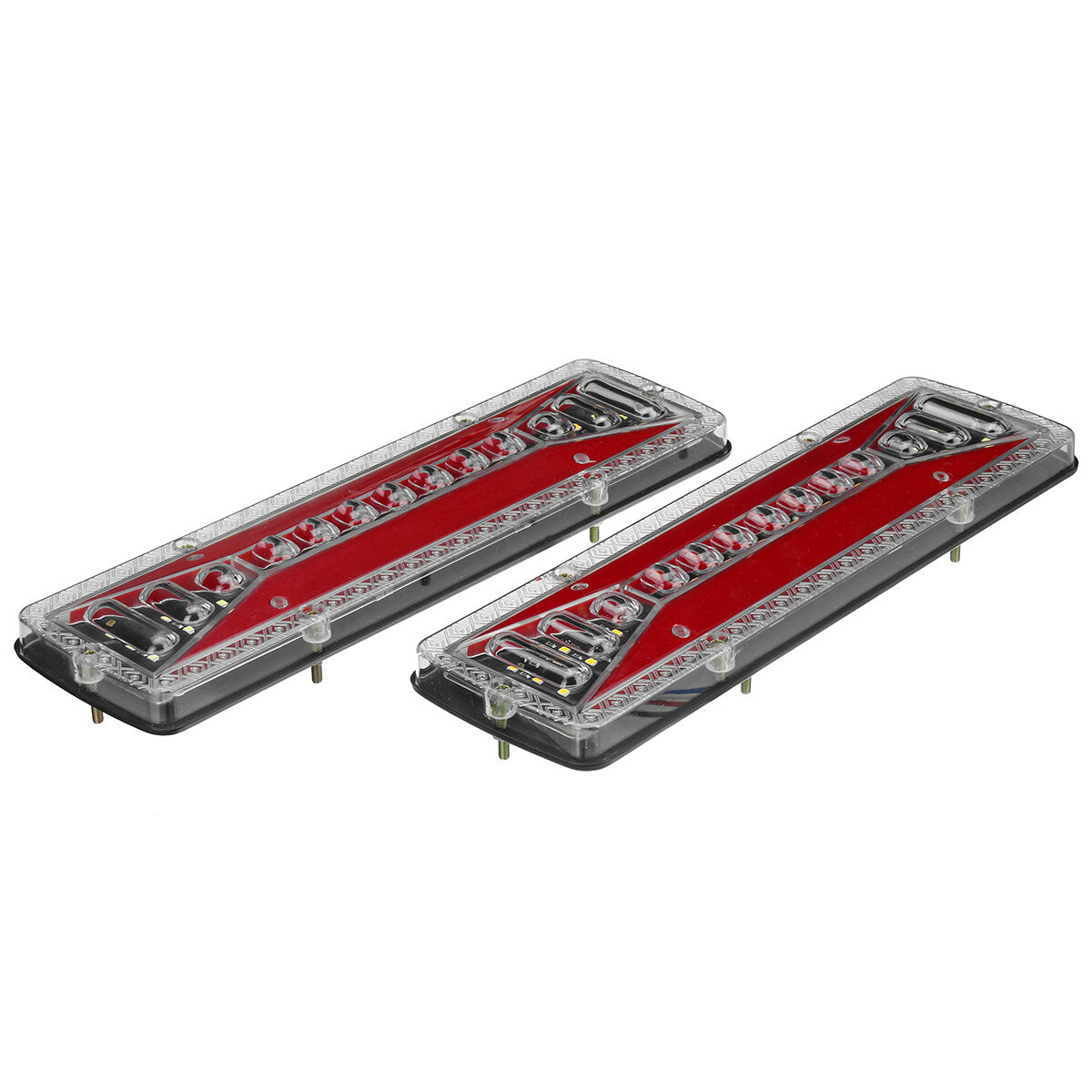 2x 12V 37LED Flowing Rear Tail Light Turn Signal Brake Reverse Lamp