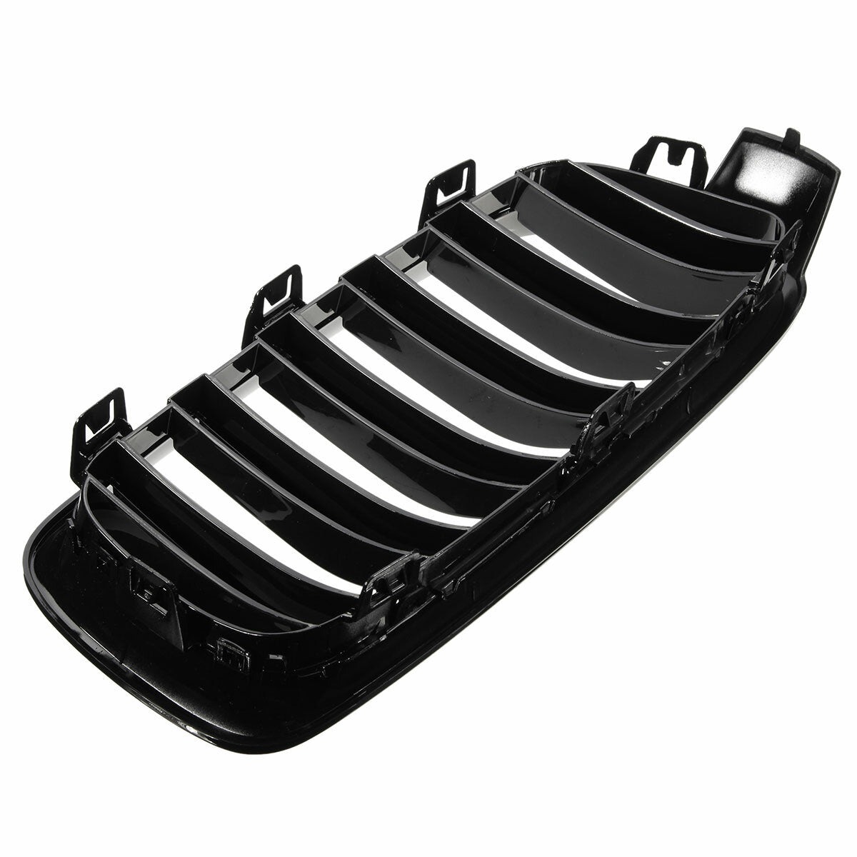 2PCS Gloss Black Front Car Grilles Automobile Auto