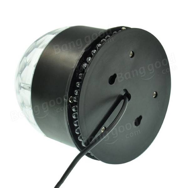 15W LED RGB Crystal Magic Ball Sunflower Stage Light Sound Actived for Chritmas Party KTV Disco