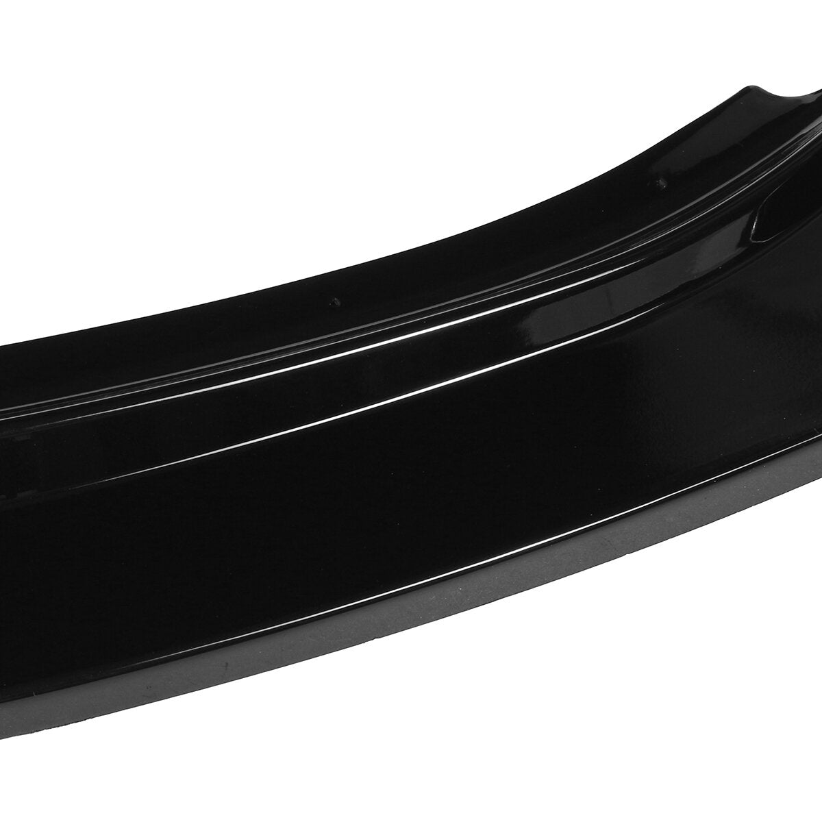 3Pcs Gloss Black Car Front Bumper Splitter Lip Diffuser Body Kit Spoiler Guard Protection
