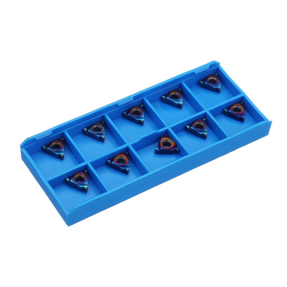 10pcs HRC45 Blue Nano 11ER A60 Carbide Insert External Threading