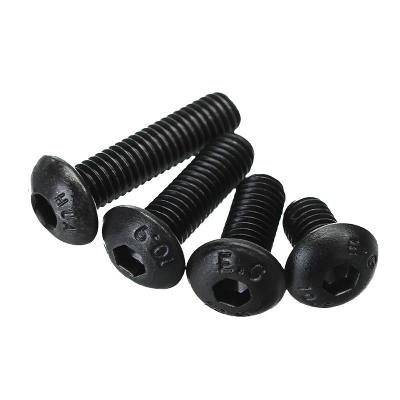 440Pcs M3/M4/M5 Carbon Steel Screw Hex Socket Button Head Bolt Nut Assortment Kit
