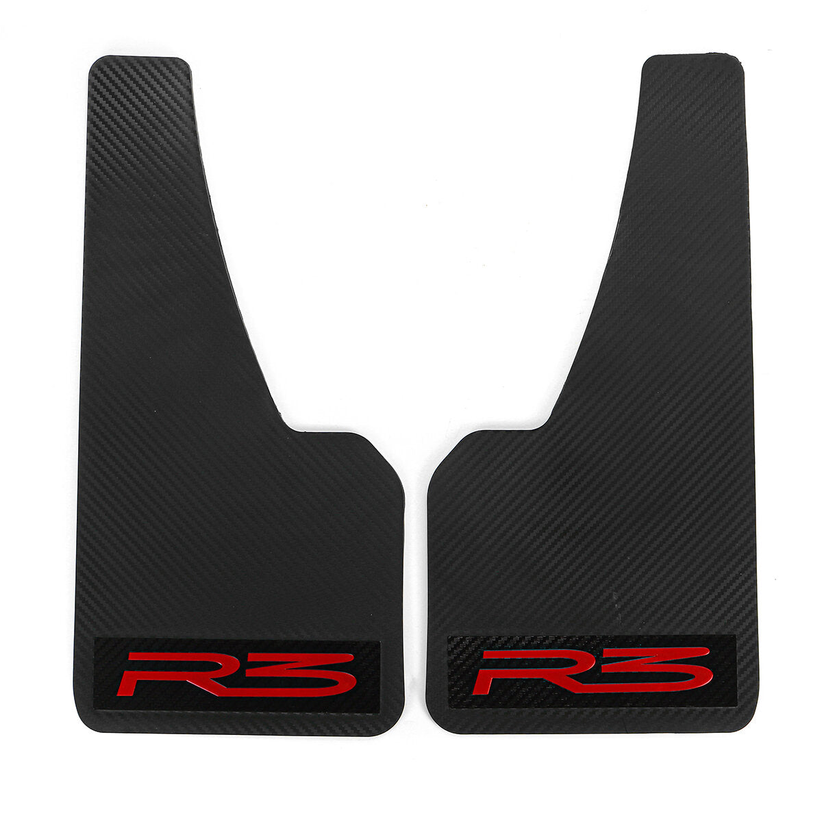 2PCS Universal Car Modification Mud Flaps Fender Guards Carbon Fiber
