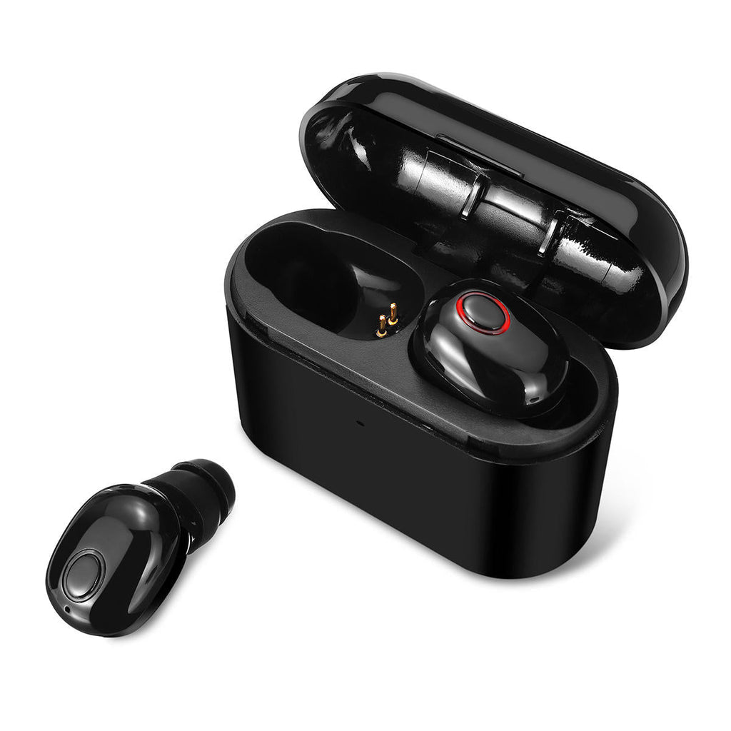 Bluetooth 5.0 Portable TWS True Wireless Earphone Mini Noise Cancelling Stereo Sport Headphone with Charging Box