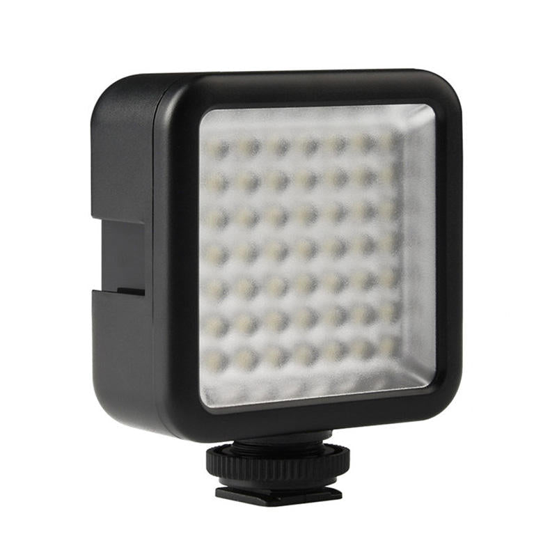Mini Camera LED Video Light Interlock with 3 Hot Shoe Mount
