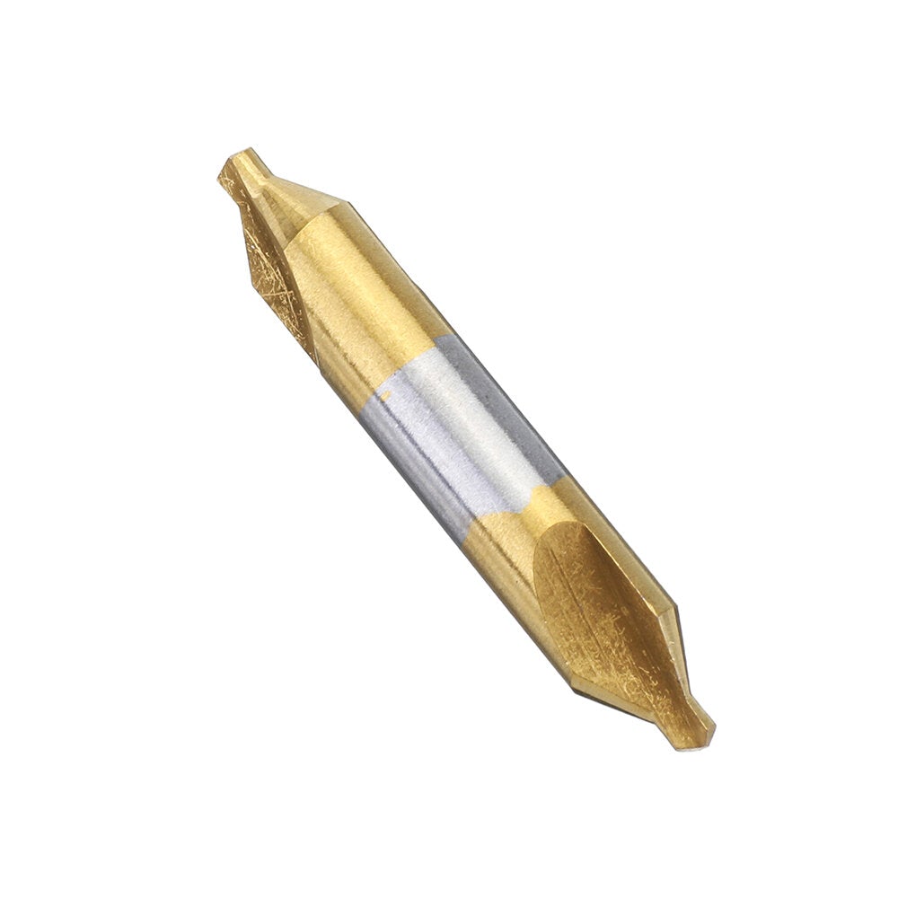 6pcs HSS Center Drill Bit 1/1.5/2/2.5/3/5mm 60 Degree Titanium Coated Countersink Drill Bit