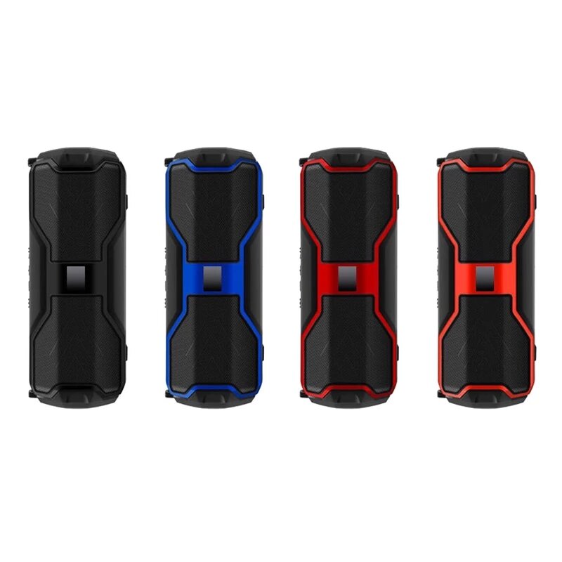 Bluetooth Speaker LED Colorful Music Bass Light Waterproof Portable Outdoor Wireless Loudspeaker Support TF Card FM Radio Aux Input