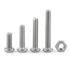 440Pcs M3/M4/M5 Stainless Steel Button Head Hex Socket Cap Screws Bolts Nuts Assortment Kit