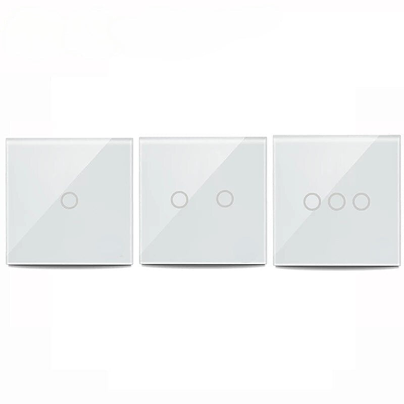Smart Light Switch EU 1/2/3CH Touch Sensitive Wall Switch Home Automation Z Wave Wireless Remote Control Light Switch