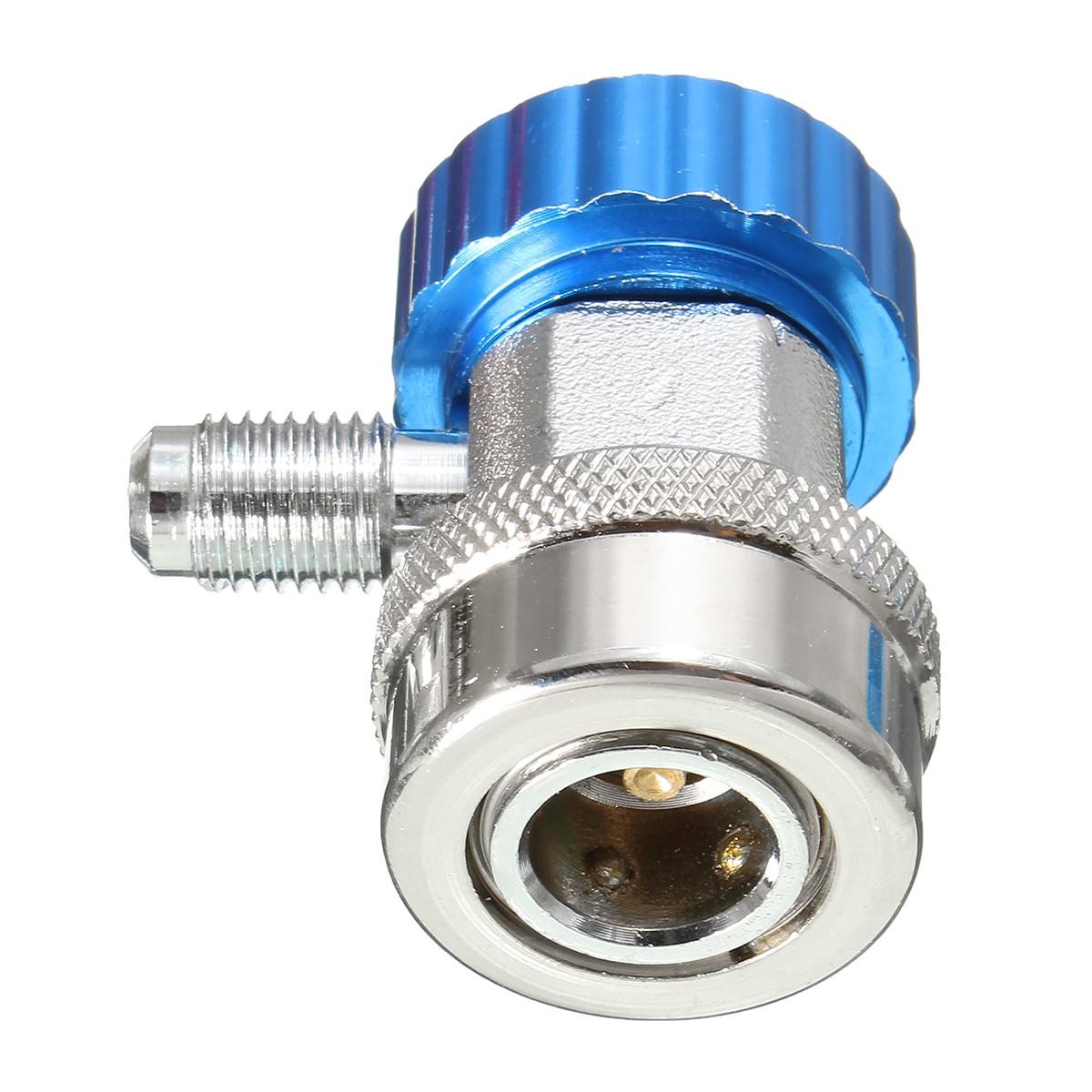 AC Adjustable Quick Coupler Adapter Fitting High Low Manifold Gauge Conversion Setstable Connector High/Low Pressure