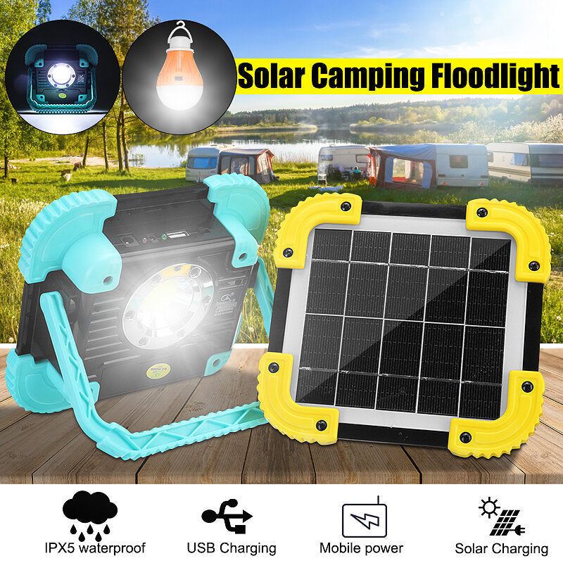 Portable LED Work Light USB Rechargeable 360Adjustable Flashlight w/ Light Bulb
