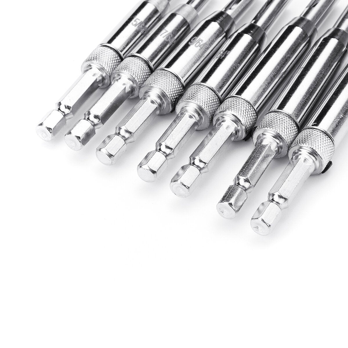 7pcs 1/4 Inch Hex Shank Self Centering Door Lock Cabinet Hinge Drill Bits Set Pilot Hole Saw Tool