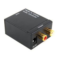 Mini Digital To Analog Audio Converter Digital Optical Coaxial Signal to Analog Stereo Audio Adapter 3.5mm