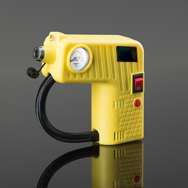 12V Electric Air Compressor Pump Portable Ball Automotive Inflator For Motorcycle Car