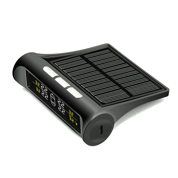 External Temperature Warning Tire Pressure Monitor System Alarm with Solar Display