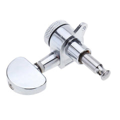 Chrome Silver Lock Guitar Tuning Pegs Tuning Heads 3R 3L For Electric Acoustic Guitar