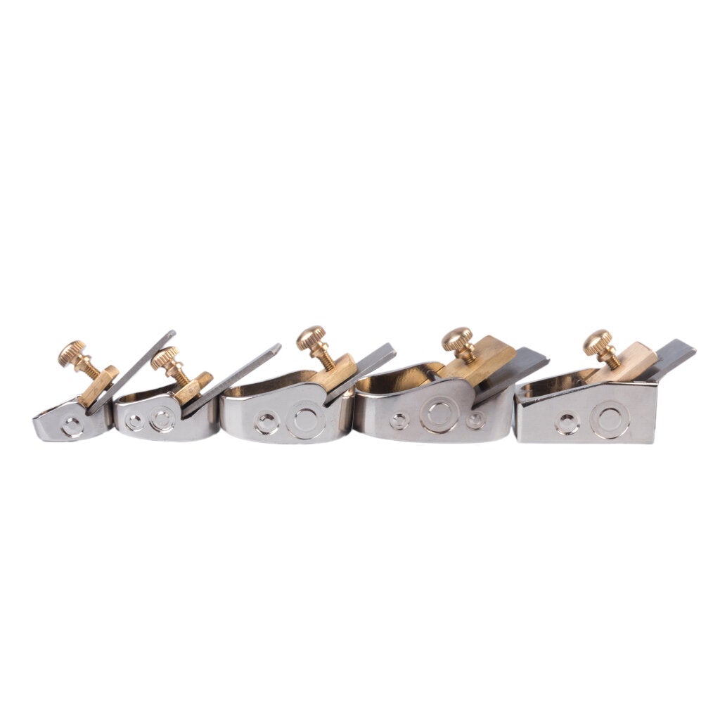 5PCS Handmade Metal Brass Luthier Tool For Viola Plane Tool Violin Maker Copper Plane Silver Color