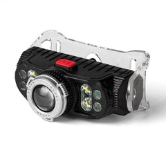 Induction LED Headlamp Super Bright Zoomable 4 Modes USB Rechargeable Work Light Flashlight with Magnet