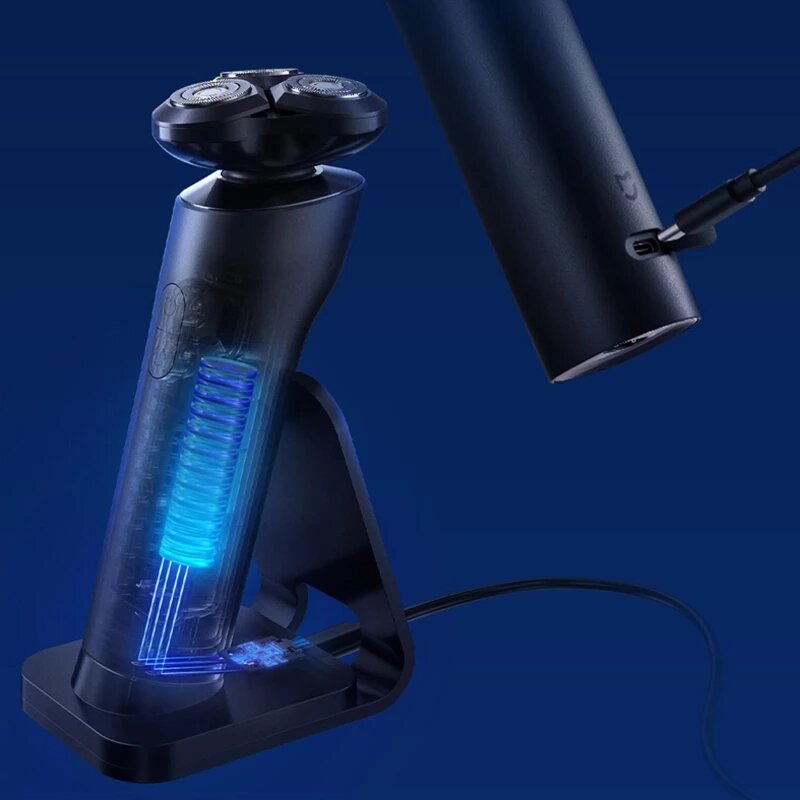 Electric Shaver Trimmer For Men Triple Blade 3 Head Shaving Razor Shaving Beard Machine IPX7 Waterproof Dry Wet Beard Trimmer