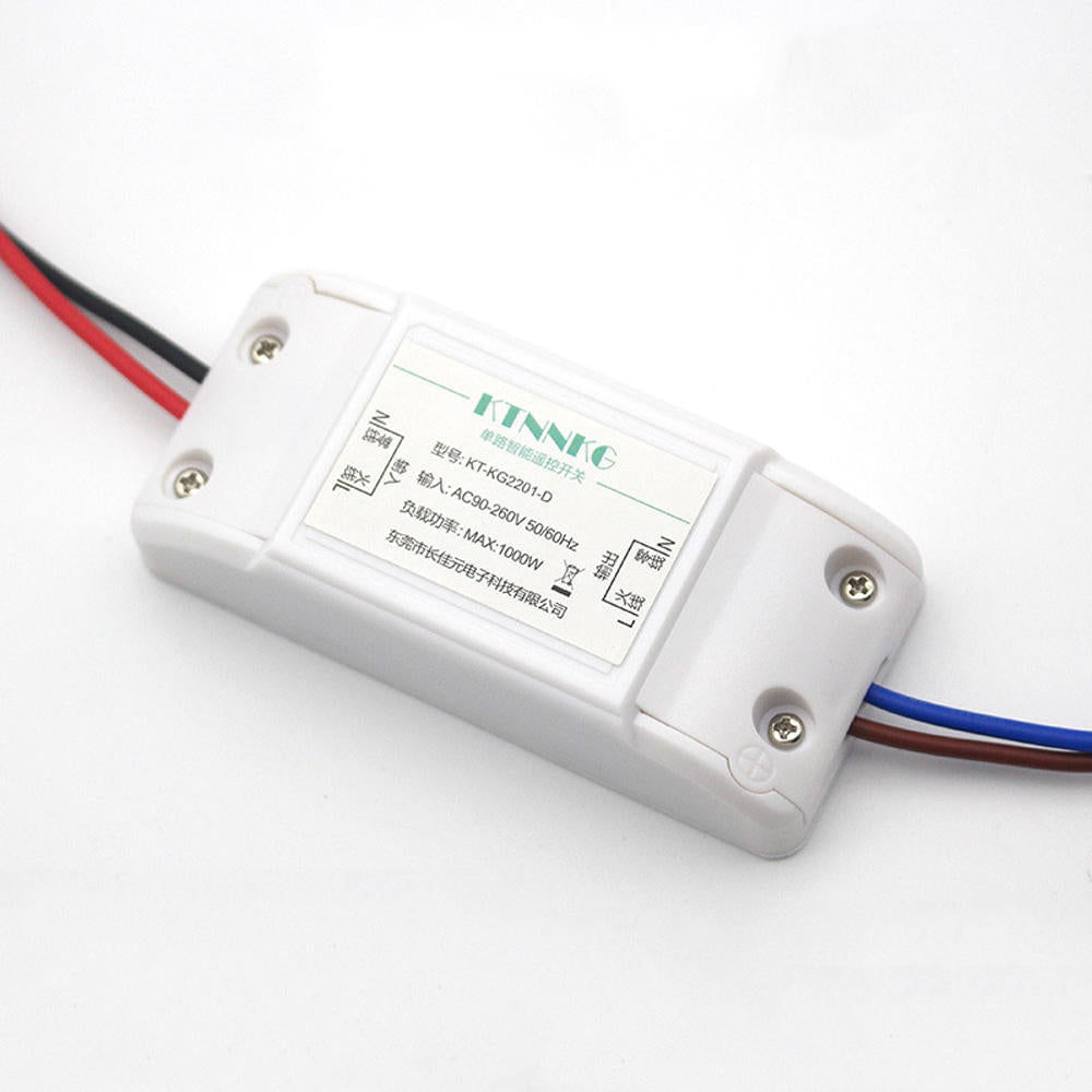 Wireless Light Switch Kit 433MHz Universal Wireless Remote Control 86 Wall Panel RF Transmitter With 1 Buttons