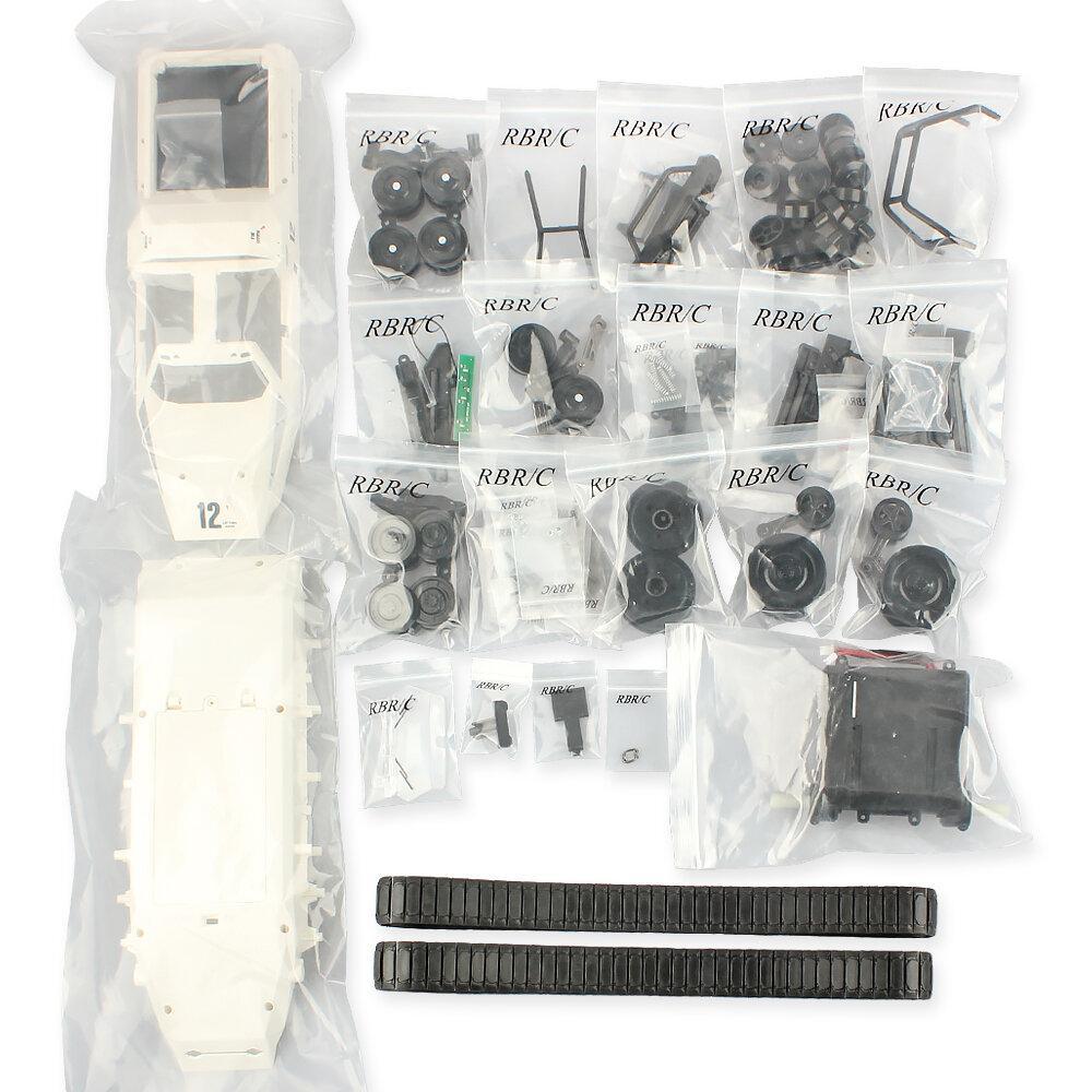 RC Tank Car Kit Need to Assemble 2.4G High Speed Full Proportional Control RC Vehicle Model Without Electronic Element No Transmitter No Battery