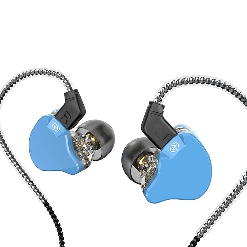 Emerald Wired Headphones in-Ear Monitors Headset Monitors Earbud Hi-Fi Bass Sport Earphone [1DD BA]