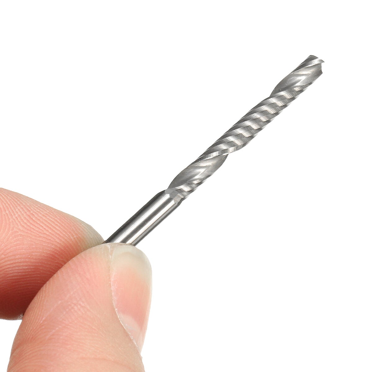10pcs 1/8 Inch Shank End Mill Cutter 1 Flute Carbide Spiral Milling Cutter