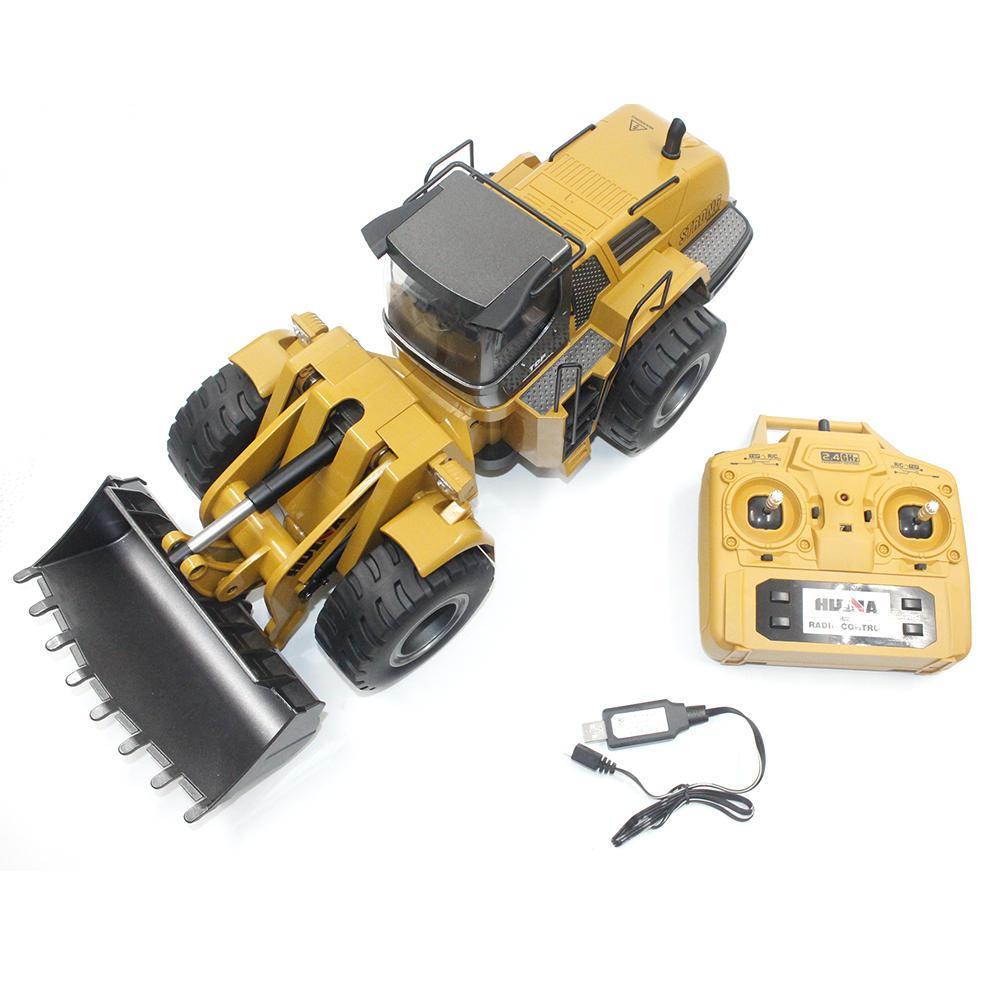 Toys 583 6 Channel 1/18 RC Metal Bulldozer Charging RC Car Metal Edition