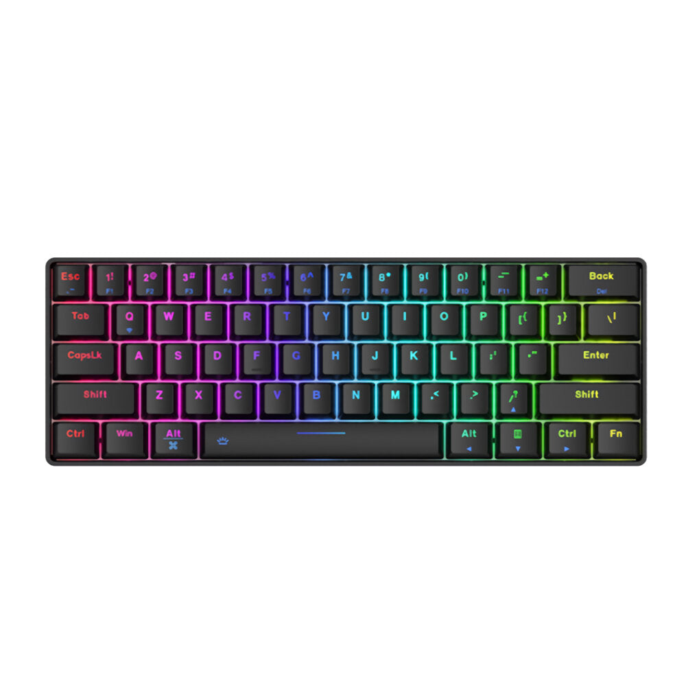 Mechanical Keyboard Triple Mode Hot Swappable Wired 2.4GHz Bluetooth 5.1 RGB 61 Keys ABS Keycaps Dareu Switch Rechargeable Gaming Keyboard