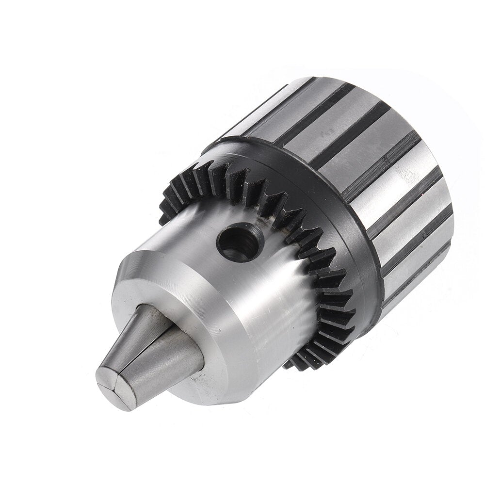 Heavy Duty Lathe Drill Chuck 13mm Capacity with Shank Precision Integrated with Key Whrench