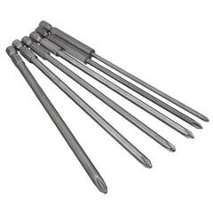 6pcs 150mm Screwdriver Bit 1/4 Inch Magnetic Long Hex Cross Head Screwdriver Bit Set