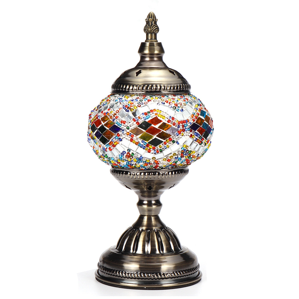 E27 Handmade Retro Turkish Moroccan Romantic Table Lamp Home Bar Fixture Decor