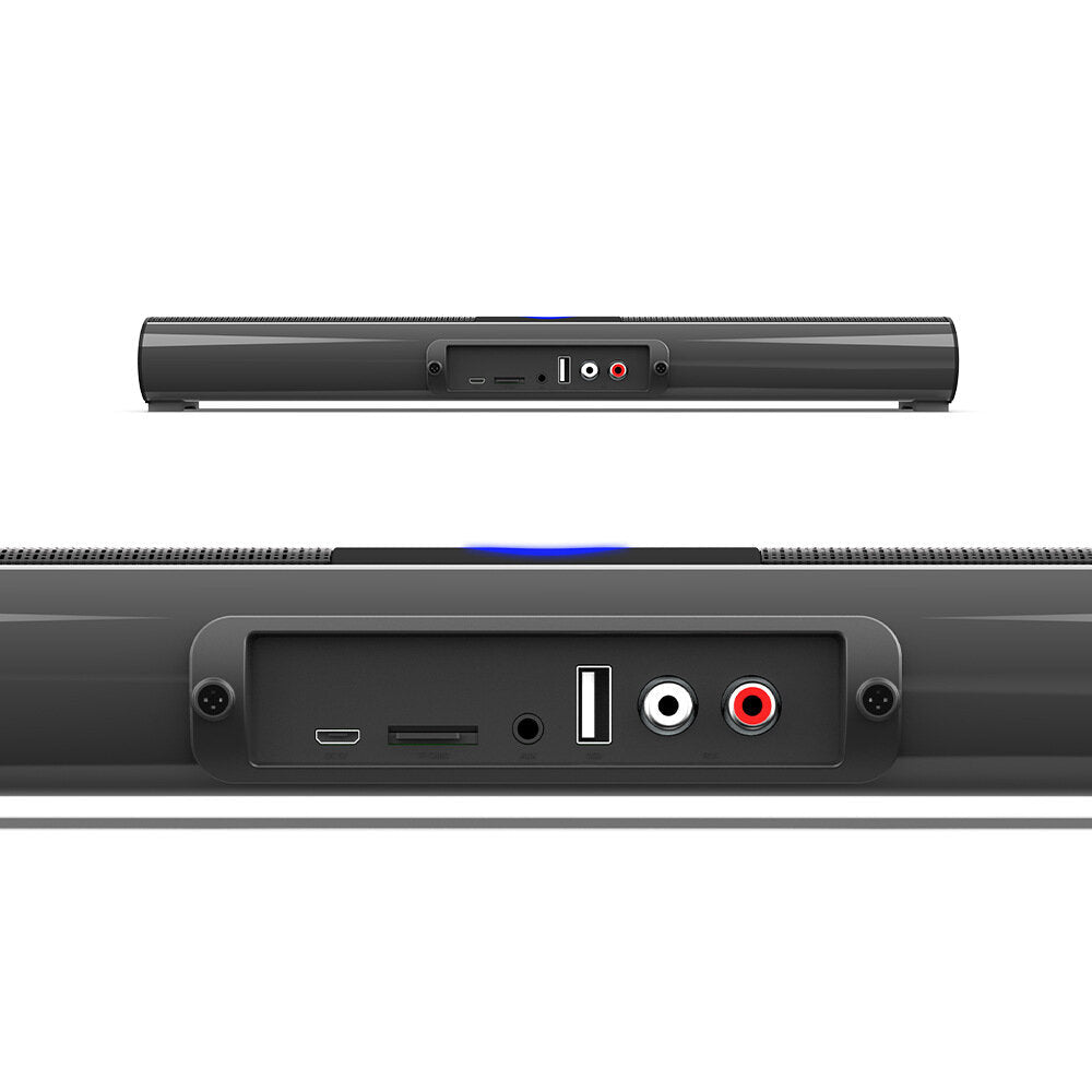Bluetooth Speaker 20W Wireless Home TV Soundbar RGB Hi-Fi Sound FM Radio TF Card AUX Portable Computer Speaker