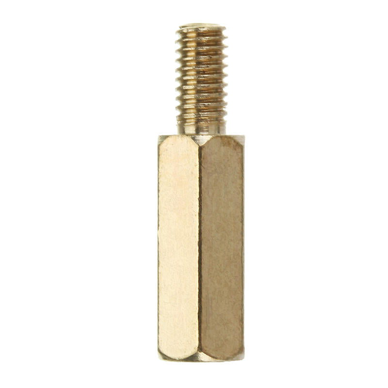 M3BH4 100Pcs M3 Male-Female Brass Hex Standoffs Support Spacer Pillar Screw for PCB Board