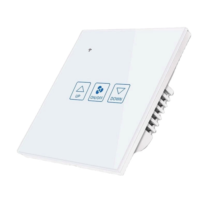 Fan Speed Control Touch Switch WiFi+RF Smart Deluxe Crystal Panel Switch App Remote Control 90V 250V EU Wireless Switch