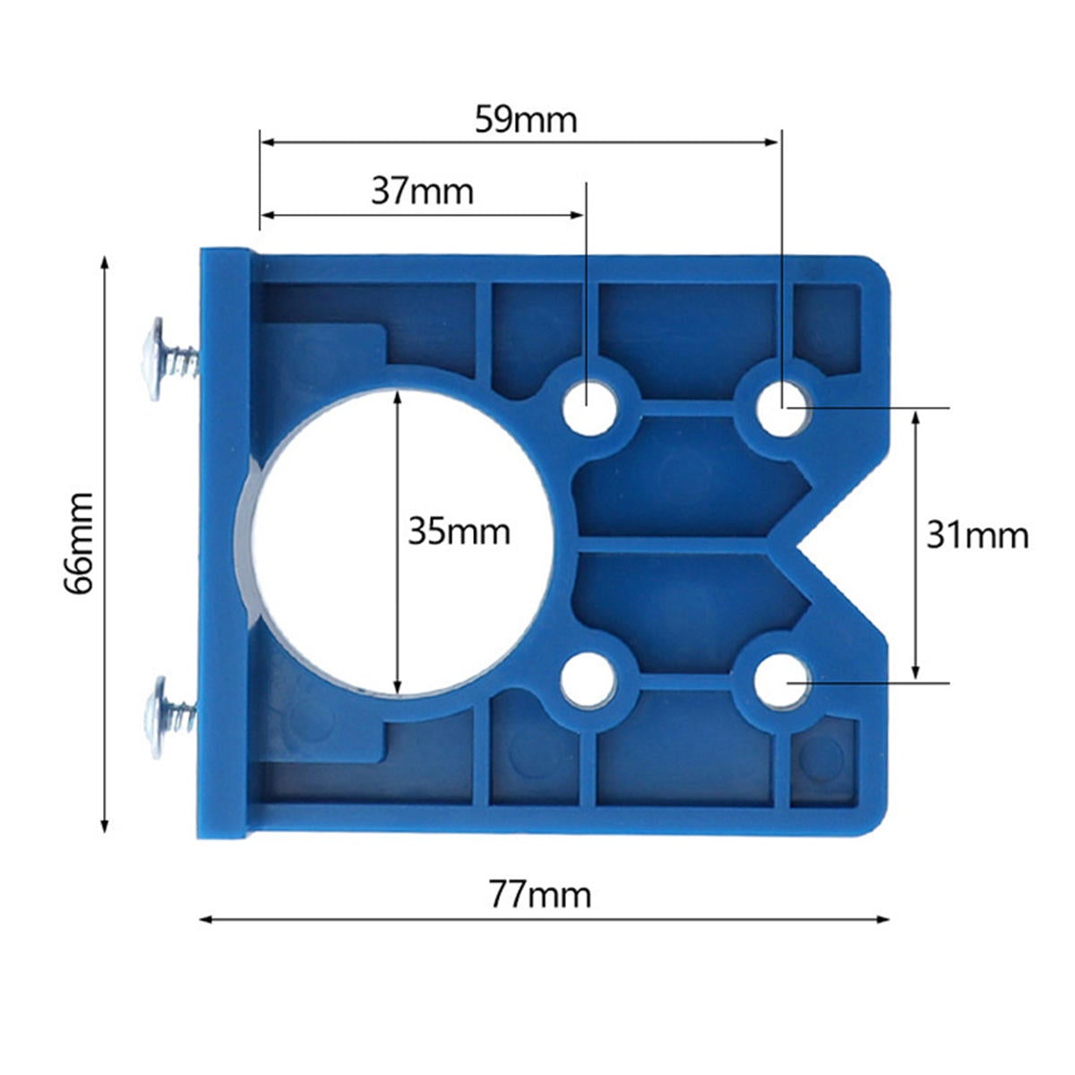 35mm Drilling Door Locator with or without Drill Concealed Hinge Hole Boring Jig Guide Woodworking Tool