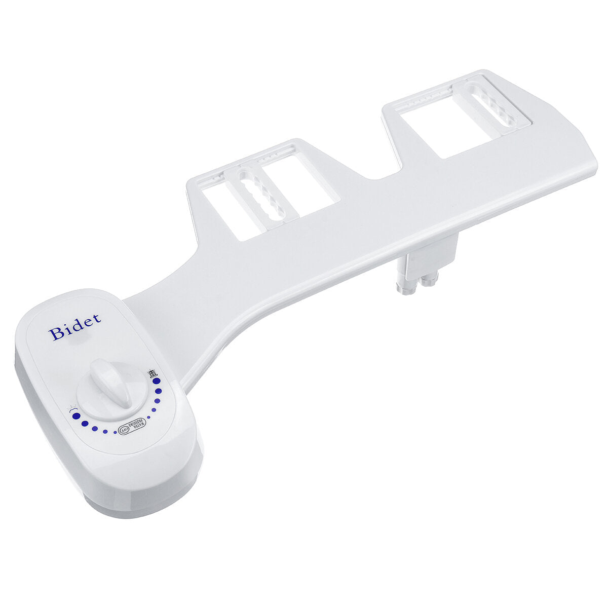 Bidet White Double-head Attachment Portable Manual Plastic Toilet