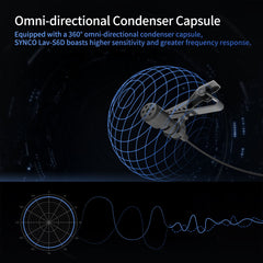 Dual Head Condenser Lavalier Omnidirectional Microphone 6M Long Cable Lapel Mic for Smartphone Camera Tablet Recording
