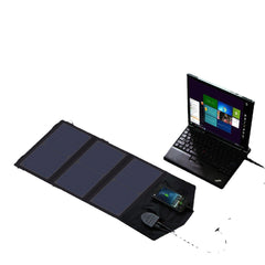 18V 21W Solar Charger Solar Panel Waterproof Foldable Solar Power Bank for 12v Car Battery Mobile Phone Outdoor Hiking