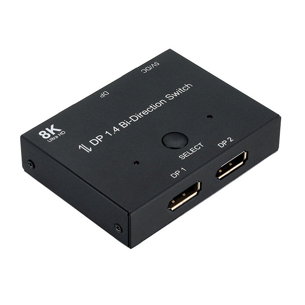 Display-Port 8K DP 1.4 Switch Bi-Direction 8K@30Hz 4K@120Hz Splitter Converter for Multiple Source and displays.