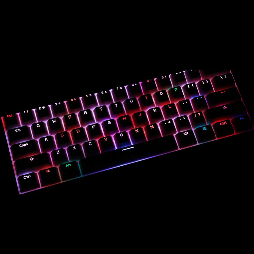 Mechanical Keyboard 61 Keys Bluetooth 5.0 Wired Dual Mode RGB Gaming Keyboard