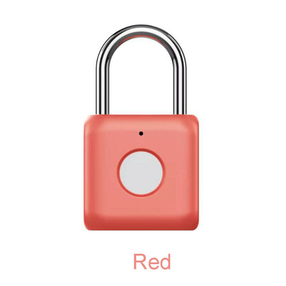 USB Rechargeable Smart Fingerprint Padlock Door Lock Waterproof Keyless Anti Theft Travel Luggage Drawer Safety Lock from