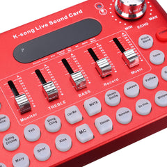 Live Sound Card Webcast Headset Mic Voice Control Bluetooth for Phone Computer